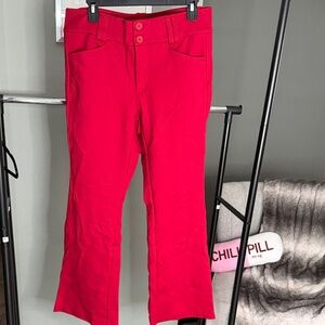 Torrid Vibrant Red Flare Pants size 10 short